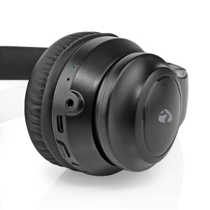 Nedis HPBT2261BK Drahtlose Over-Ear-Kopfhörer max. Batteriespielzeit: 16 Std | Eingebautes Mikro 
