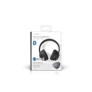 Nedis HPBT2261BK Drahtlose Over-Ear-Kopfhörer max. Batteriespielzeit: 16 Std | Eingebautes Mikro 