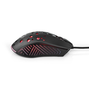 Nedis GMWD410BK Gaming Mouse Verdrahtet 1.50 m | RGB 800 / 1200 / 2400 / 3200 / 4800 / 7200 dpi | Einstellbar DPI