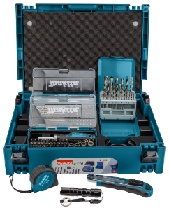 Makita B-49884 116-tlg. Bohrer- und Bitset im MAKPAC-Koffer Bit/Bohrer Set • 116 teilig • MAKPAC