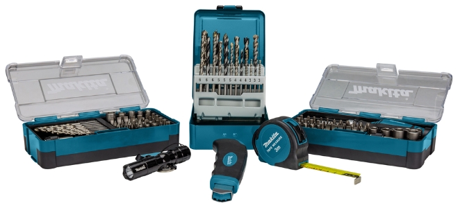 Makita B-49884 116-tlg. Bohrer- und Bitset im MAKPAC-Koffer Bit/Bohrer Set • 116 teilig • MAKPAC
