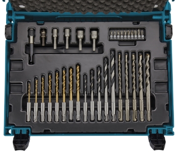Makita B-69478 Bohrer-/ Bitset im MAKPAC, 65 tlg. Bohrer-/ Bitset • MAKPAC • 65 teilig • SDS-plus 