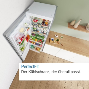 Bosch KGN392LAF Kühl-Gefrier-Kombination NoFrost HxB:203 x 60 cm, Edelstahl-Optik EEK:A