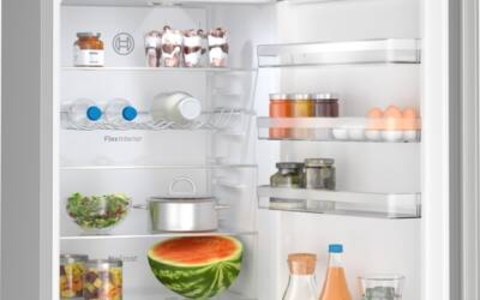 Bosch KGN392LAF Kühl-Gefrier-Kombination NoFrost HxB:203 x 60 cm, Edelstahl-Optik EEK:A