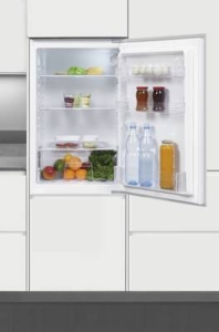Exquisit EKS131-V-040E Einbau-Kühlschrank weiß Schlepptür 
