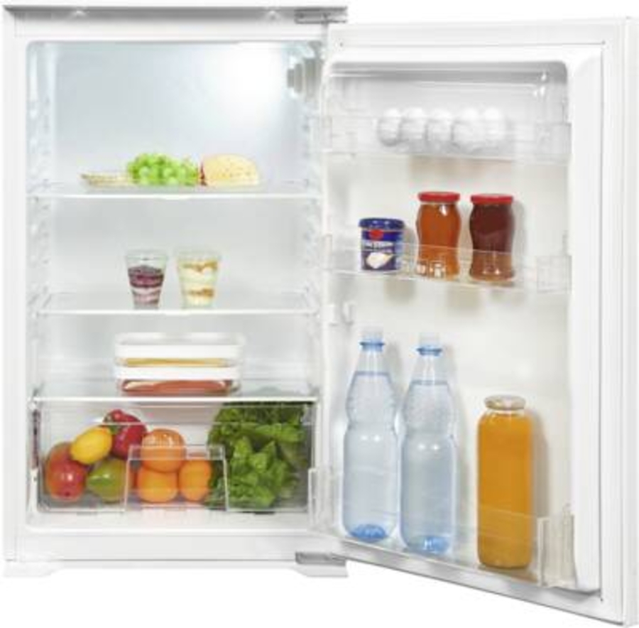 Exquisit EKS131-V-040E Einbau-Kühlschrank weiß Schlepptür 