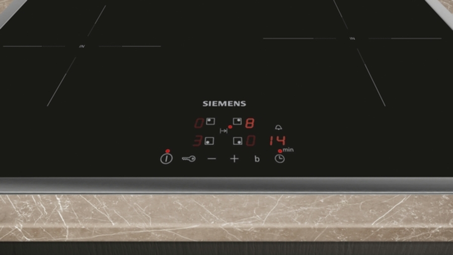 Siemens EH645BEB6E iQ100, Induktionskochfeld, 60 cm, Schwarz Mit Rahmen aufliegend