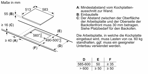 Siemens EH645BFB6E iQ300, Induktionskochfeld, 60 cm Schwarz, Mit Rahmen aufliegend