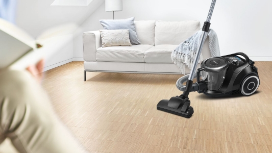 Bosch BGC41XSIL Beutelloser Bodenstaubsauger schwarz  