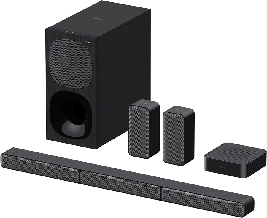 Sony HTS40R.CEL Soundbar 5.1-Kanal-Home-Entertainment inkl. kabelgebundenem Subwoofer, kabellosen 