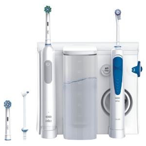 Oral-B Center OxyJet Reinigungssystem - Munddusche + Oral-B Pro 1 