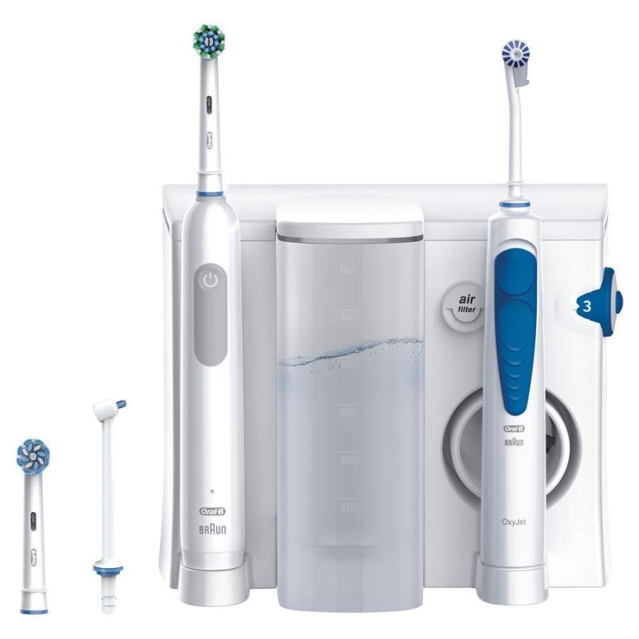 Oral-B Center OxyJet Reinigungssystem - Munddusche + Oral-B Pro 1 