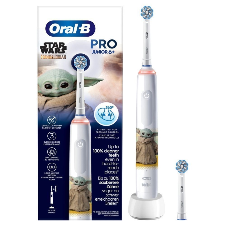 Oral-B Junior Pro Elektrische Zahnbürste Grogu/Starwars 