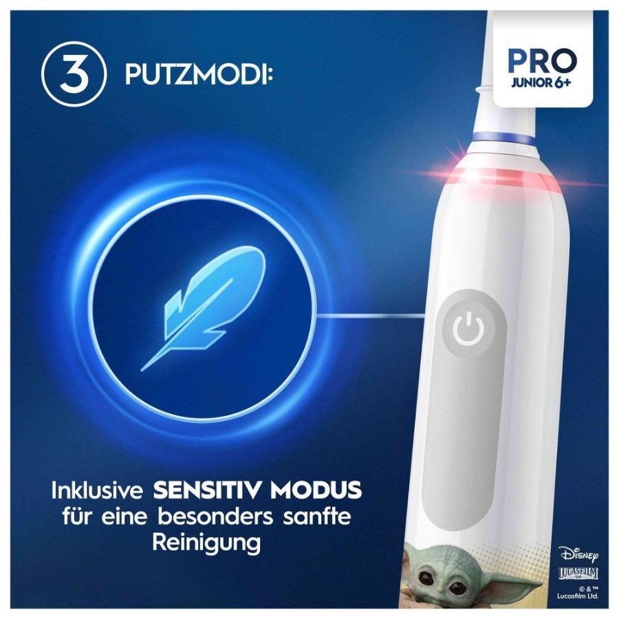 Oral-B Junior Pro Elektrische Zahnbürste Grogu/Starwars 