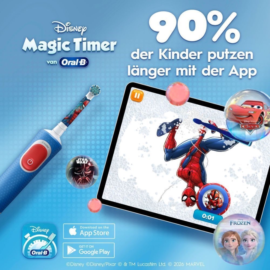 Oral-B Vitality Pro 103 Kids Mix Frozen/Spiderman  Elektrische Zahnbürste