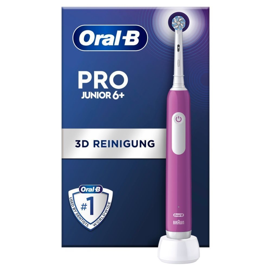 Oral-B Pro Junior Elektrische Zahnbürste Base Purple 