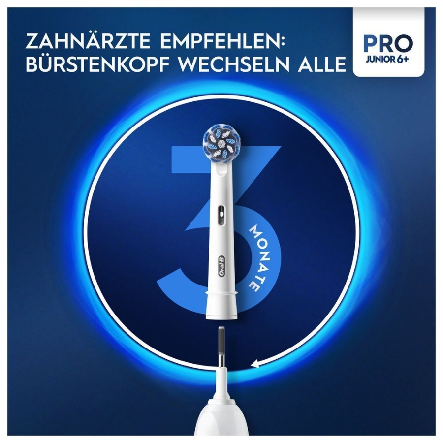 Oral-B Pro Junior Elektrische Zahnbürste Base Purple 