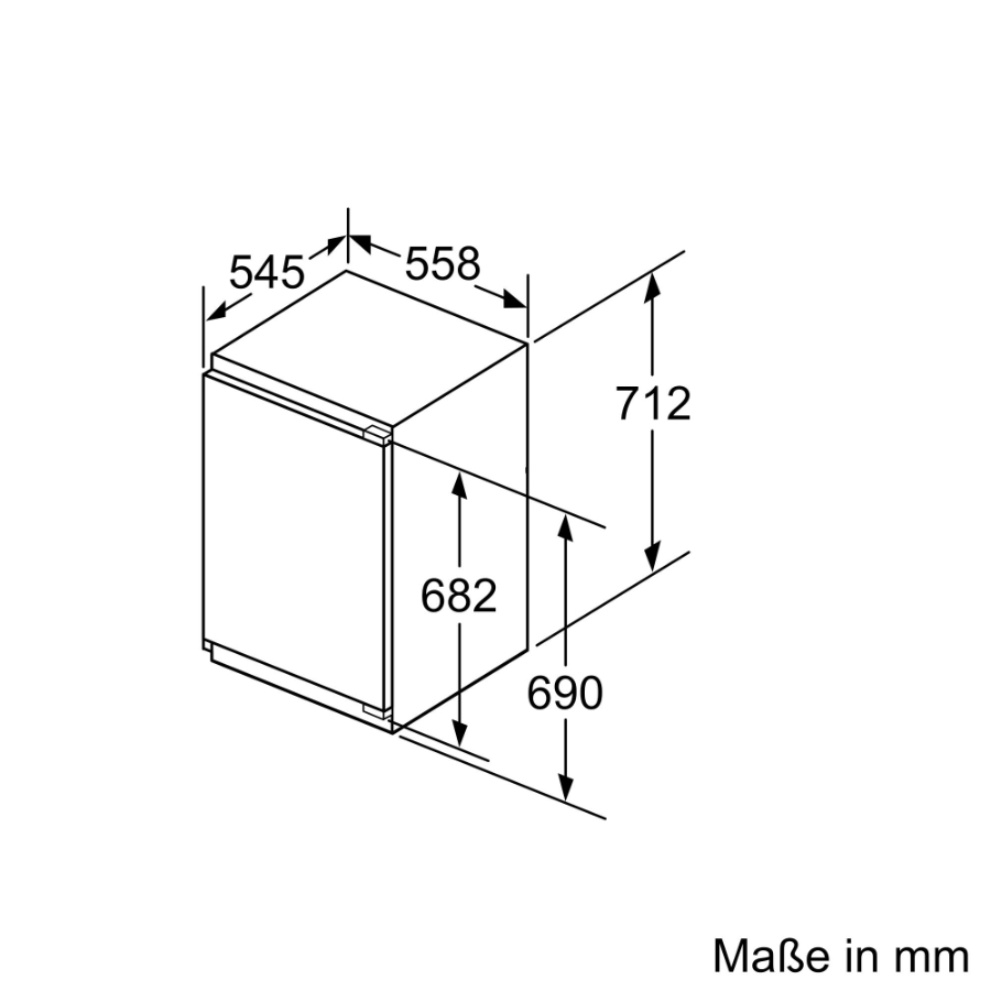 Siemens GI11VADE0 iQ500 Einbau-Gefrierschrank Flachscharnier Softeinzug 71.2 x 55.8 cm