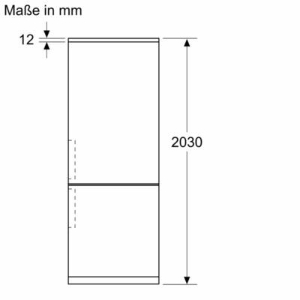 Bosch KGN39VXAT  Kühl-Gefrier-Kombination mit Gefrierbereich unten 203 x 60 cm, Edelstahl schwarz