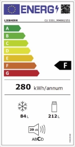 Liebherr CU 3331 Kühl-/Gefrierkombination Stand Weiss 