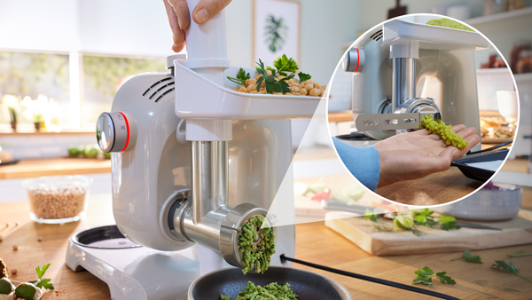 Bosch MUM5XL72 Küchenmaschine mit Waage 1000 W, Grau/silber 