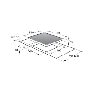 Gorenje ECD643BSC Kochfelder Herdgebunden  (nicht autark) Schwarz 