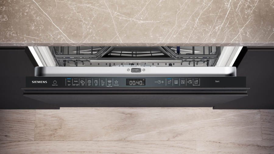 Siemens SX65EX07CE iQ500 Geschirrspüler Einbau vollintegriert XXL  60cm mit Besteckschublade,Restzeitprojektion (TimeLight),