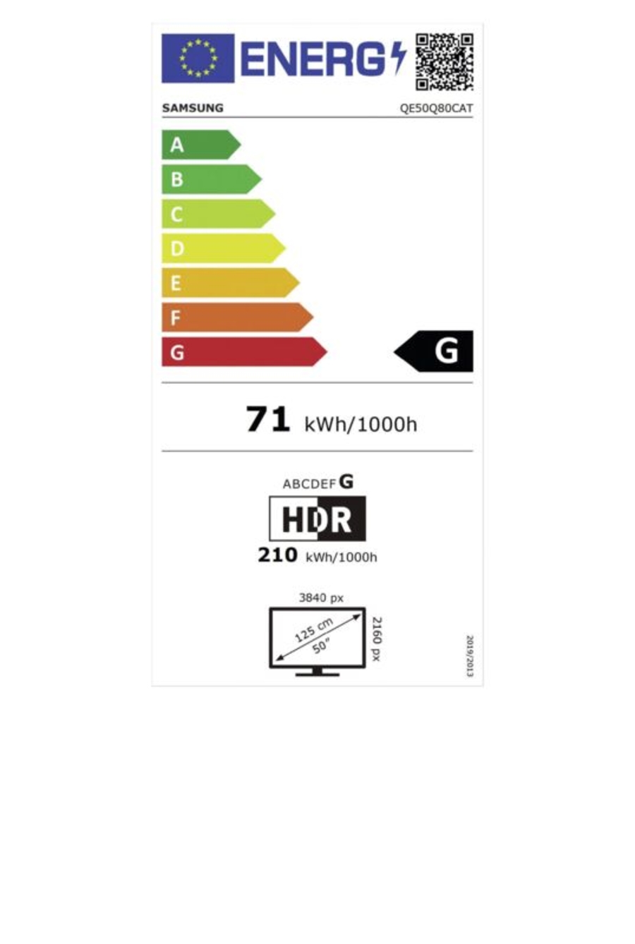 Samsung QE50Q80C 50" ( 125 cm)  Ultra HD Quantum  SmartTV  HDR+ QLED-TV Fernseher