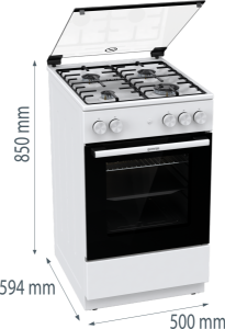 Gorenje GG5A11WH  Herd Stand Gas 70l 