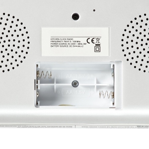 Nedis RDFM4000WT Unterbauradio/Küchenradio Silber / Weiss Schaltschrankbau | FM | Netzstromversorgung