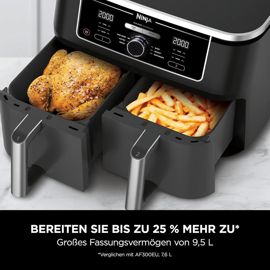 Ninja AF400EU   Foodi MAX Dual Zone Heißluftfritteuse