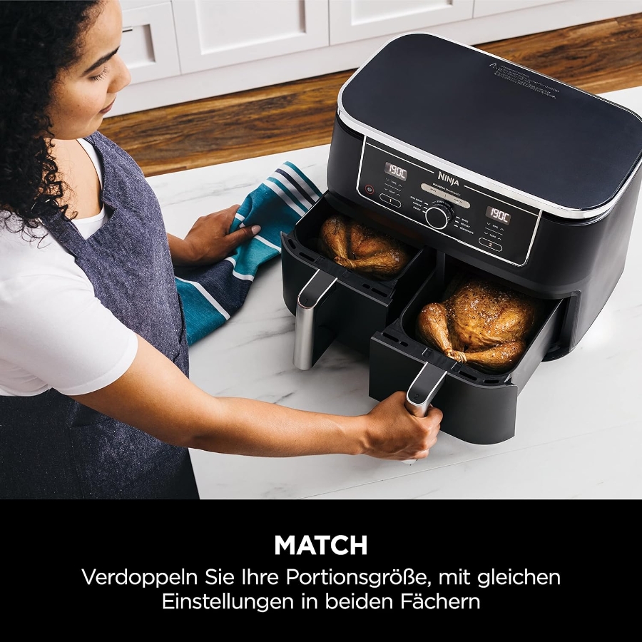 Ninja AF400EU   Foodi MAX Dual Zone Heißluftfritteuse