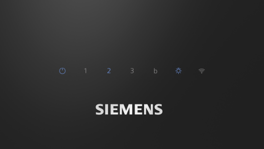 Siemens LC67KFN60  iQ300, Wandesse, 60 cm, Klarglas schwarz bedruckt