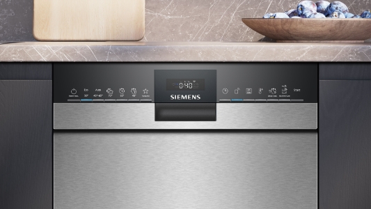 Siemens SR43ES24KE iQ300 Unterbau-Einbau Geschirrspüler  45 cm Edelstahl,Home Connect