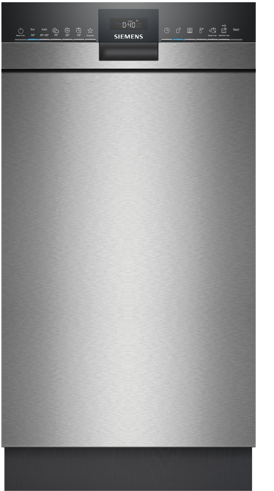 Siemens SR43ES24KE iQ300 Unterbau-Einbau Geschirrspüler  45 cm Edelstahl,Home Connect