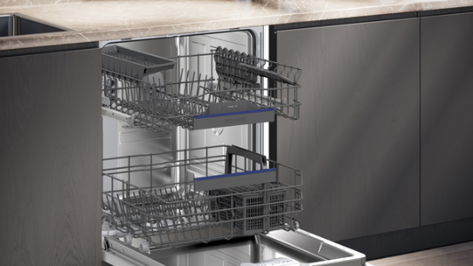 Siemens SN53ES02AE iQ300 Teilintegrierter Geschirrspüler 60 cm  Edelstahl