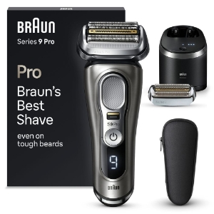 Braun Personal Care Series 9 Pro 9465cc Wet&Dry Elektrorasierer für Herren, 4+1 Scherkopf mit ProLift Trimmer, 5-in-1 Reinigungsstation