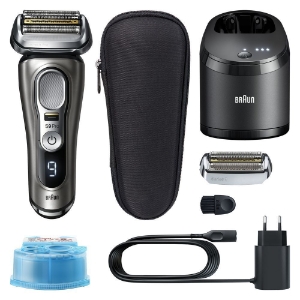 Braun Personal Care Series 9 Pro 9465cc Wet&Dry Elektrorasierer für Herren, 4+1 Scherkopf mit ProLift Trimmer, 5-in-1 Reinigungsstation