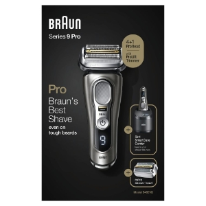 Braun Personal Care Series 9 Pro 9465cc Wet&Dry Elektrorasierer für Herren, 4+1 Scherkopf mit ProLift Trimmer, 5-in-1 Reinigungsstation