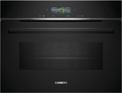 Siemens CM724G1B1 iQ700 Einbau-Kompaktbackofen mit Mikrowelle  60 x 45 cm,schwarz
