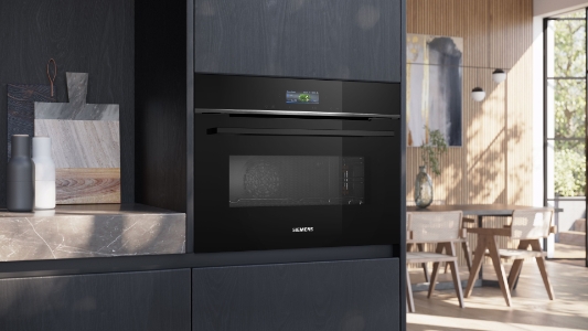 Siemens CM724G1B1 iQ700 Einbau-Kompaktbackofen mit Mikrowelle  60 x 45 cm,schwarz