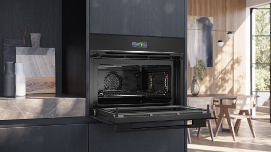 Siemens CM724G1B1 iQ700 Einbau-Kompaktbackofen mit Mikrowelle  60 x 45 cm,schwarz