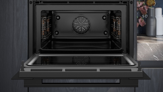 Siemens CM724G1B1 iQ700 Einbau-Kompaktbackofen mit Mikrowelle  60 x 45 cm,schwarz