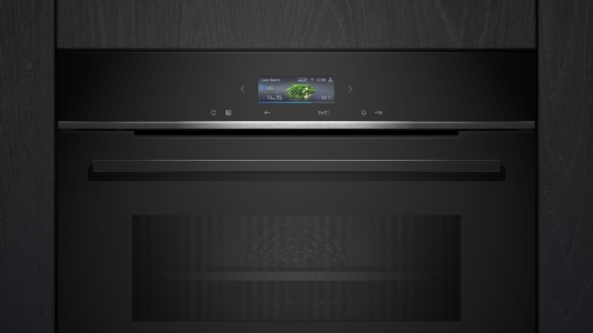 Siemens CM724G1B1 iQ700 Einbau-Kompaktbackofen mit Mikrowelle  60 x 45 cm,schwarz
