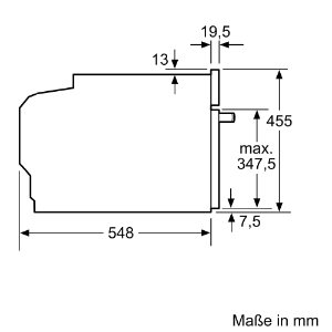 Siemens CM724G1B1 iQ700 Einbau-Kompaktbackofen mit Mikrowelle  60 x 45 cm,schwarz