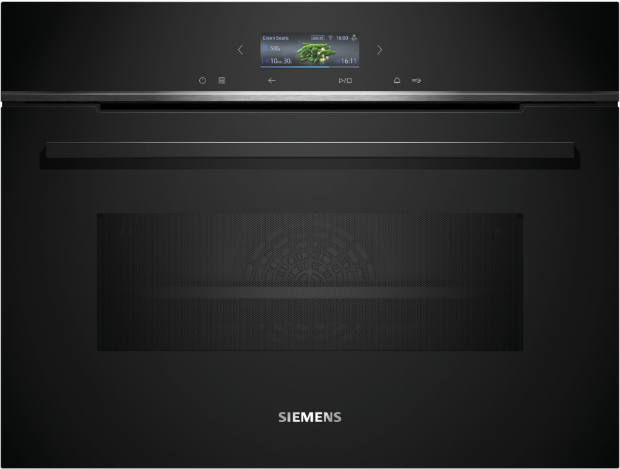 Siemens CM724G1B1 iQ700 Einbau-Kompaktbackofen mit Mikrowelle  60 x 45 cm,schwarz