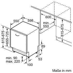 Bosch SMV6ZCX16E Serie 6, Vollintegrierter Geschirrspüler, 60 cm Restzeitprojektion(TimeLight),Innenbeleuchtung(EmotionLight)