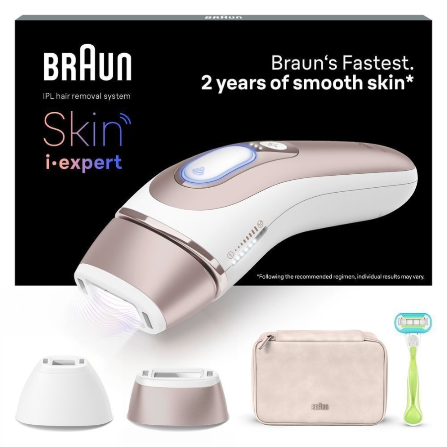 Braun Personal Care PL7147 Smart IPL Skin i·expert Haarentfernung für zu Hause, Gratis App, Aufbewahrungstasche