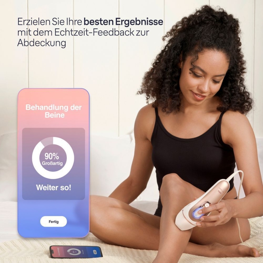 Braun Personal Care Smart IPL PL725 Skin i·expert, Haarentfernung für zu Hause, Gratis App, Aufbewahrungstasche, Venus Rasierer, 3 Aufsätze