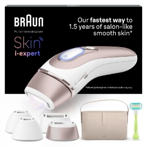 Braun Personal Care Silk-Expert Smart Pro IPL PL7387 Haarentfernung für zu Hause ,Gratis App, Aufbewahrungstasche, Venus Rasierer, 4 Aufsätze